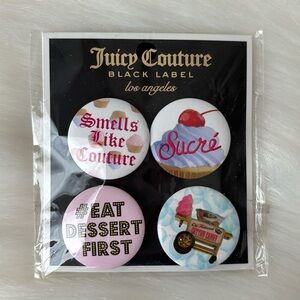 Juicy Couture Black Label Pin Small New Excellent Condition